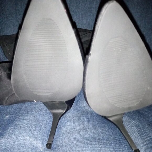 AZALEA WANG " JUST A LITTLE PEEK " STILETTO BOOT IN BLACK ( BRAND NEW !!1 ) - Picture 6 of 7